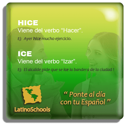 Spanish learning pill Hice & Ice
