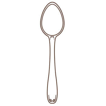 A spoon, 'cuchara' in Spanish