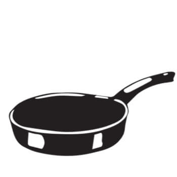 A pan, 'sarten' in Spanish
