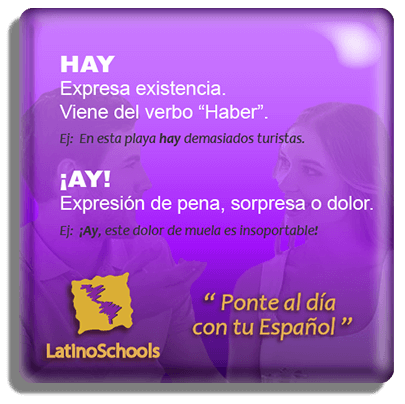 Spanish learning pill "Hay & Ay!"